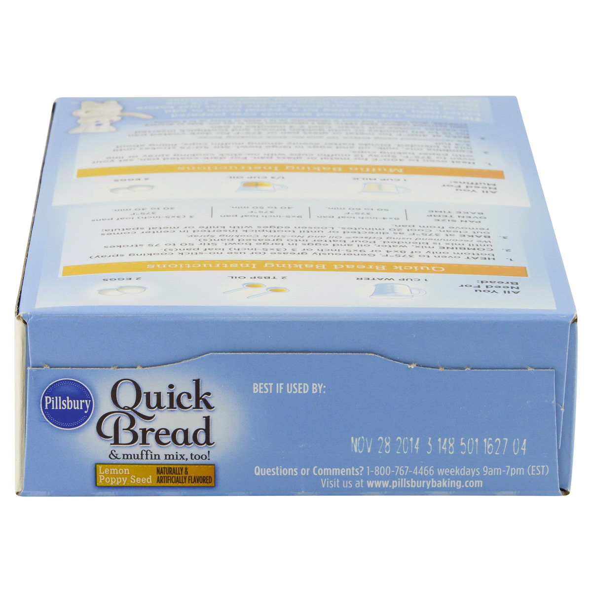 slide 6 of 6, Pillsbury Lemon Poppyseed Quickbread, 15.6 oz