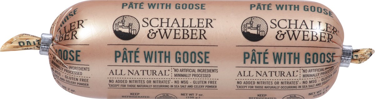 slide 8 of 9, Schaller & Weber Pate with Goose 7 oz, 7 oz