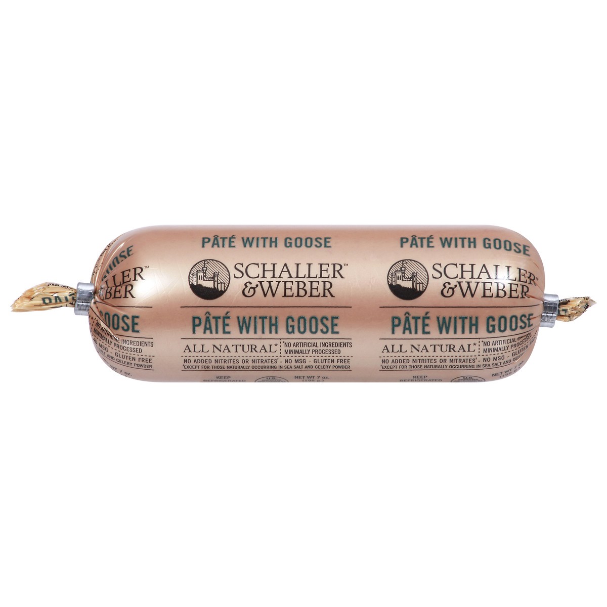 slide 1 of 9, Schaller & Weber Pate with Goose 7 oz, 7 oz