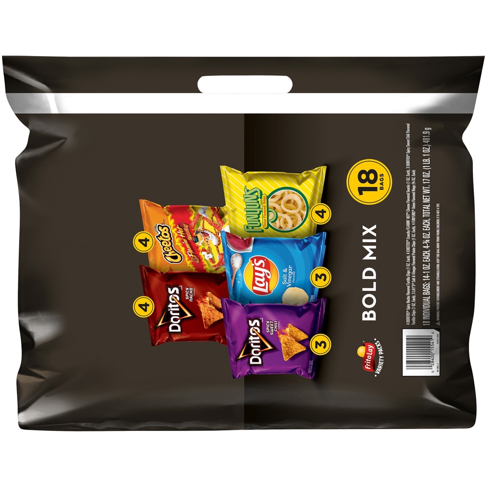 slide 2 of 4, Frito-Lay Snacks Bold Mix Variety 17 Oz 18 Count, 18 ct