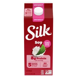 Silk Unsweet Zero Added Sugar Soymilk