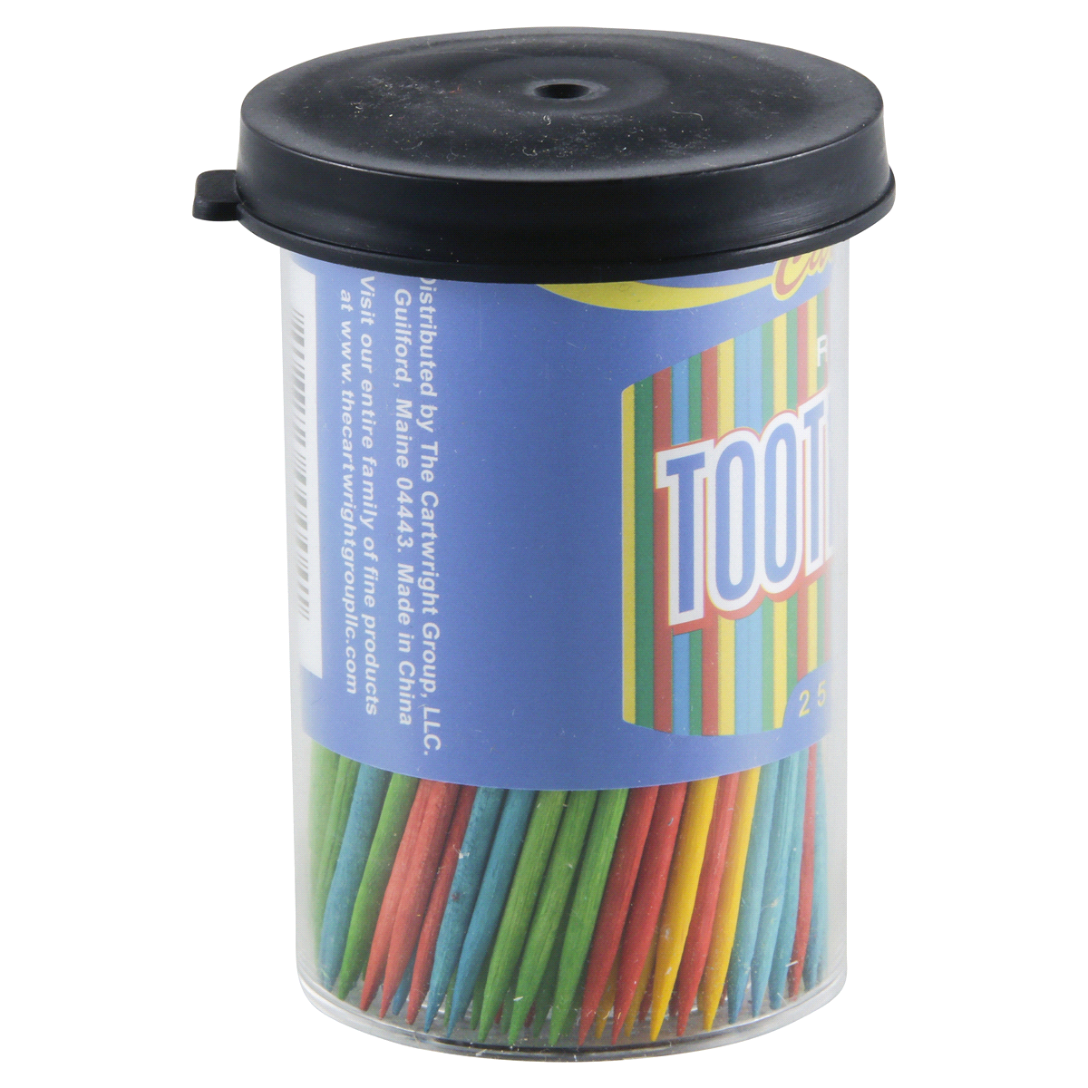 slide 3 of 4, Cartwright Colored Round Toothpick, 250 ct