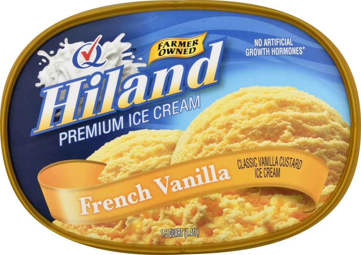 slide 4 of 13, Hiland Dairy Premium French Vanilla Ice Cream 1.5 qt, 1.5 qt