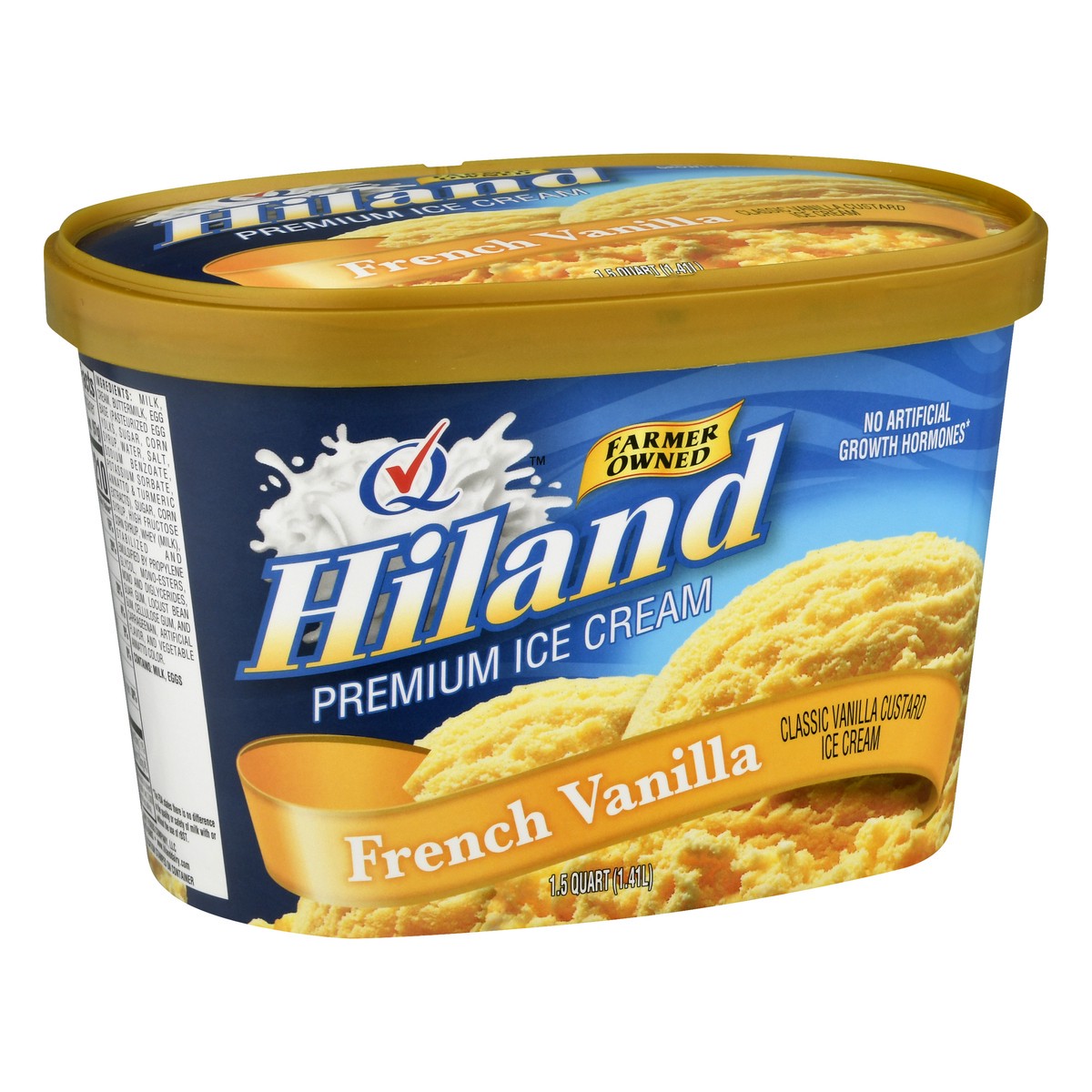 slide 12 of 13, Hiland Dairy Premium French Vanilla Ice Cream 1.5 qt, 1.5 qt