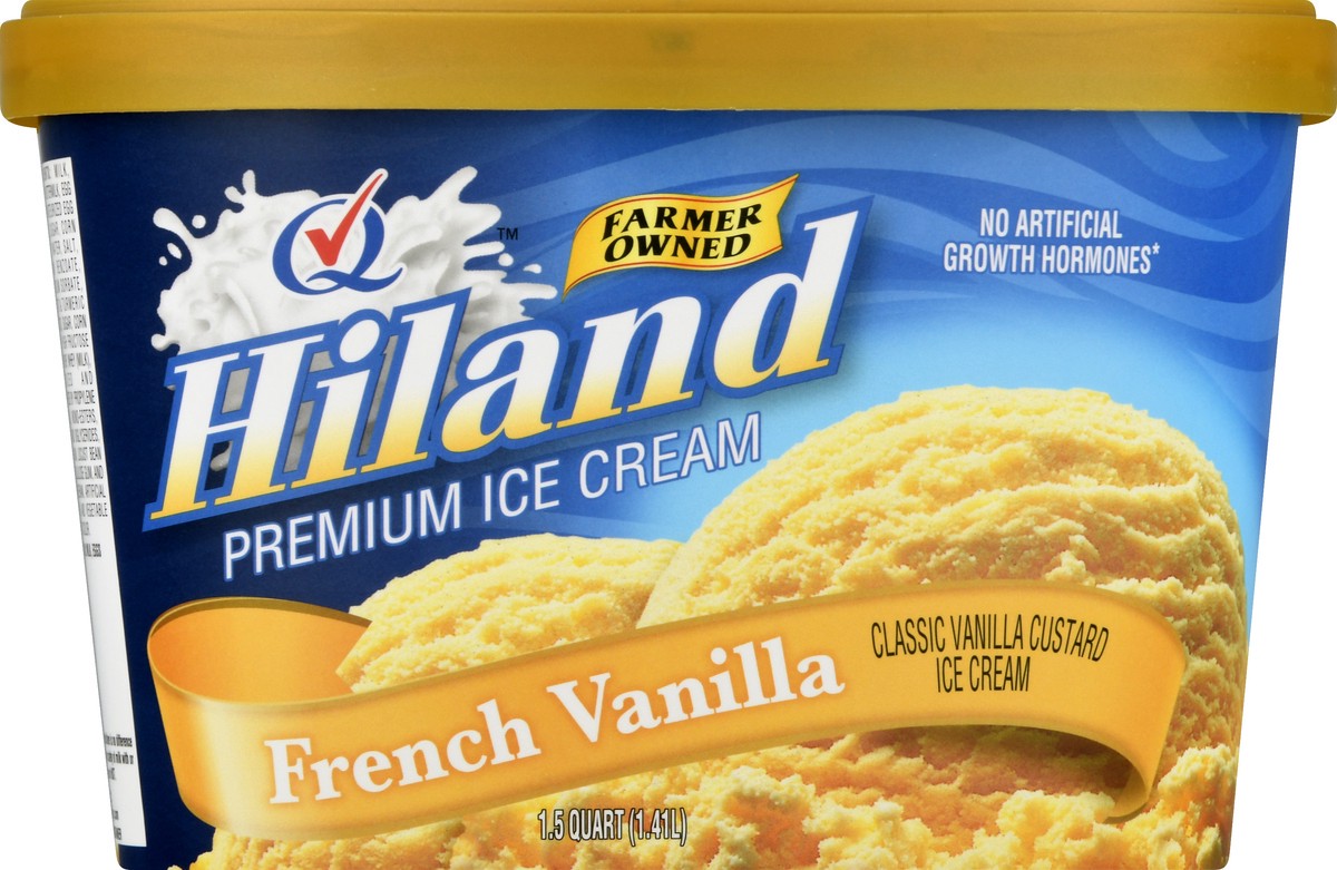 slide 6 of 13, Hiland Dairy Premium French Vanilla Ice Cream 1.5 qt, 1.5 qt