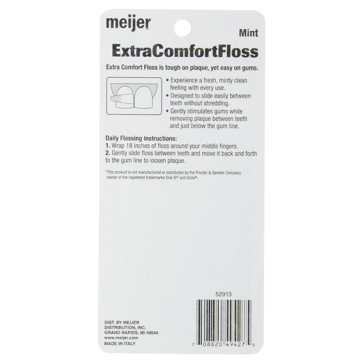 slide 2 of 2, Meijer Extra Comfort Floss, 2 ct; 43.7 yd