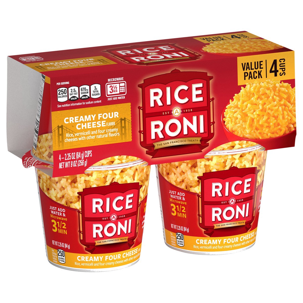 slide 4 of 10, Rice-A-Roni Meal Kits, Creamy Four Cheese Flavor, Value Pack, 2.25 oz