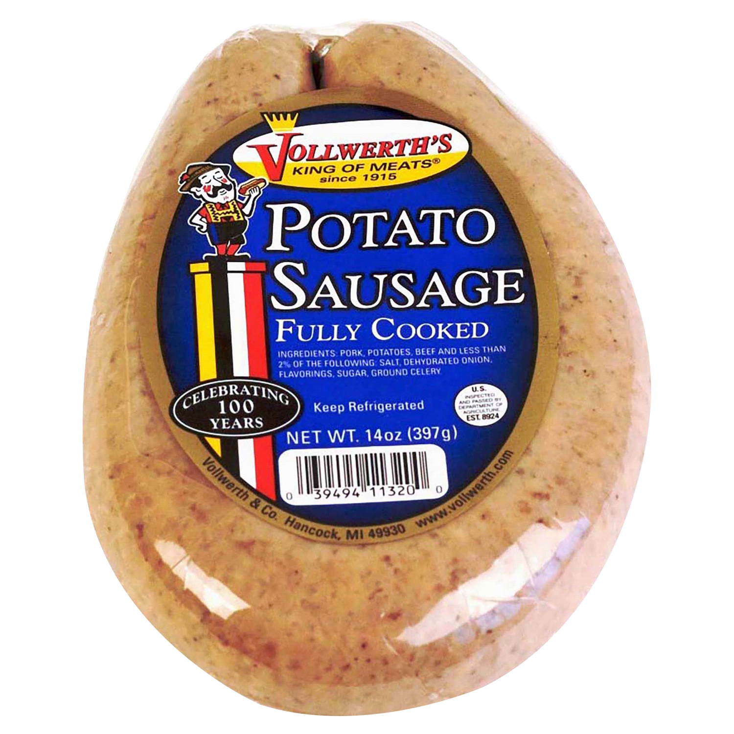slide 1 of 1, Vollwerth Potato Sausage Ring, 1 ct