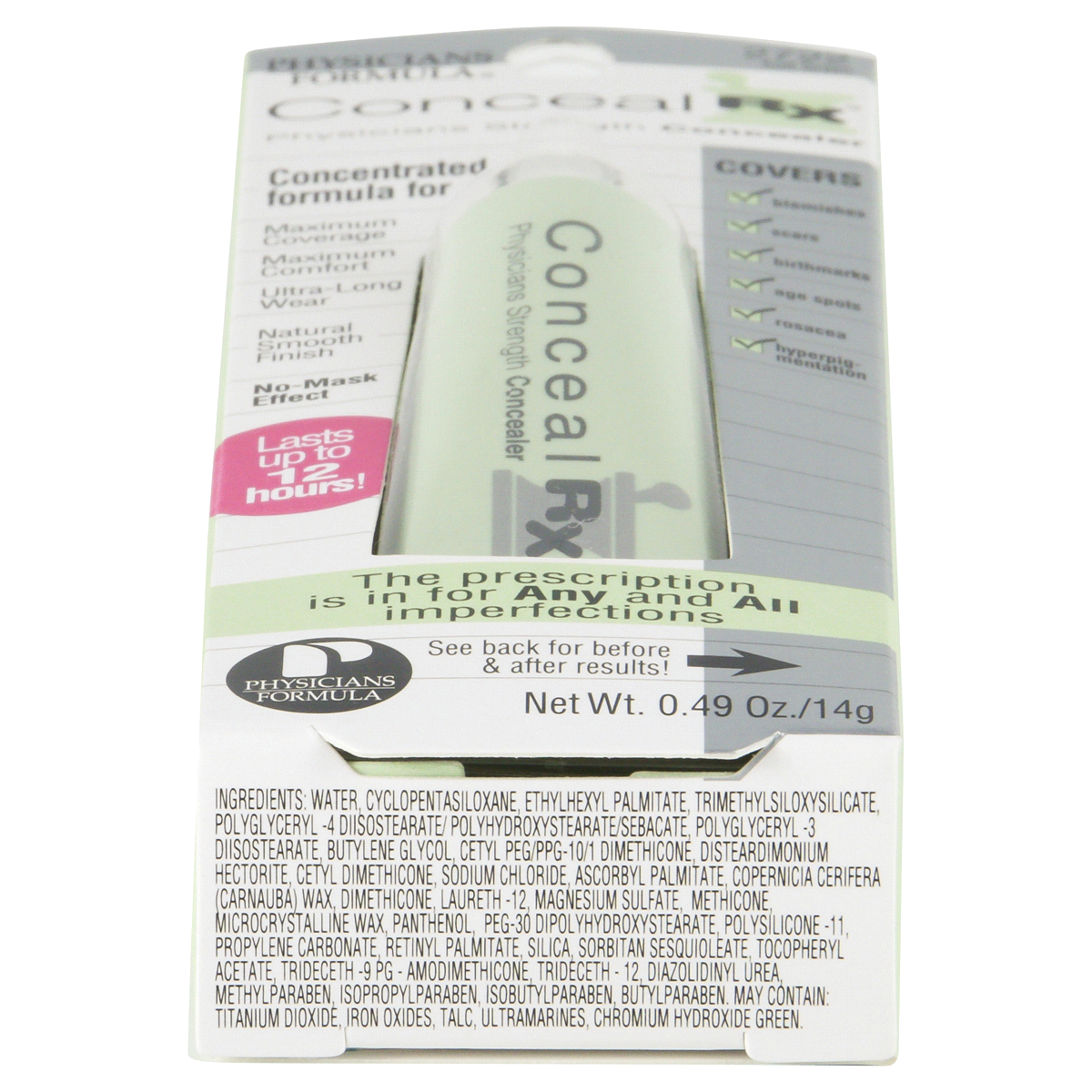 slide 3 of 6, Physicians Formula Physicians Strength Concealer, Soft Green 2722, 0.49 oz