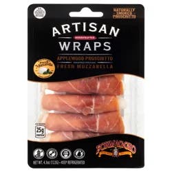 Formaggio Artisan Wraps Applewood Prosciutto Wrapped Fresh Mozzarella