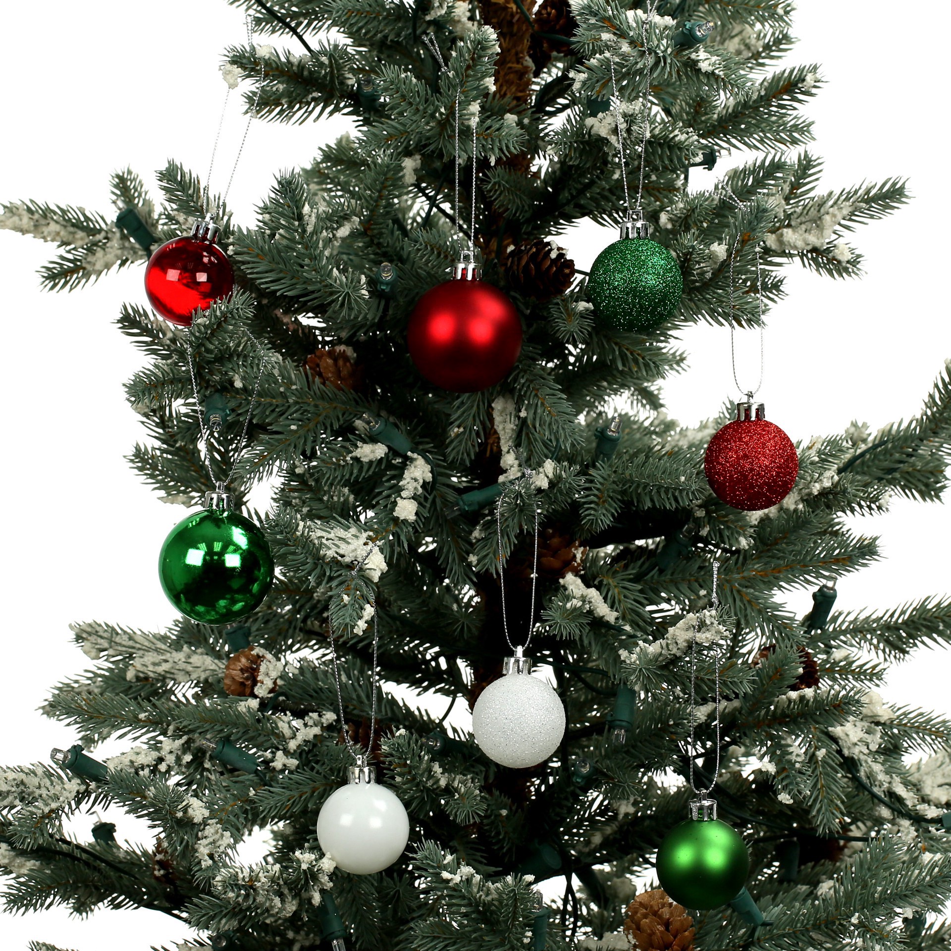 slide 3 of 3, 80 Pack Red, Green, Silver & Gold Shatterproof Ball Ornaments By Ashland, 80 ct
