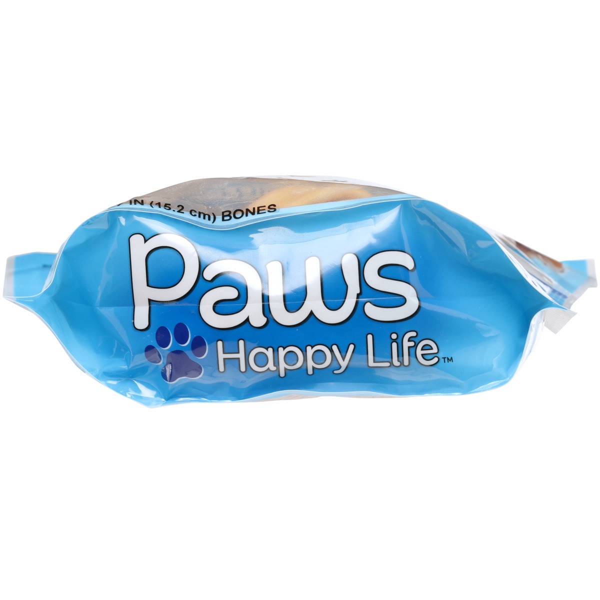 slide 6 of 8, Paws Happy Life Premium Beefhide Bones Chicken Flavored 6in, 16 oz