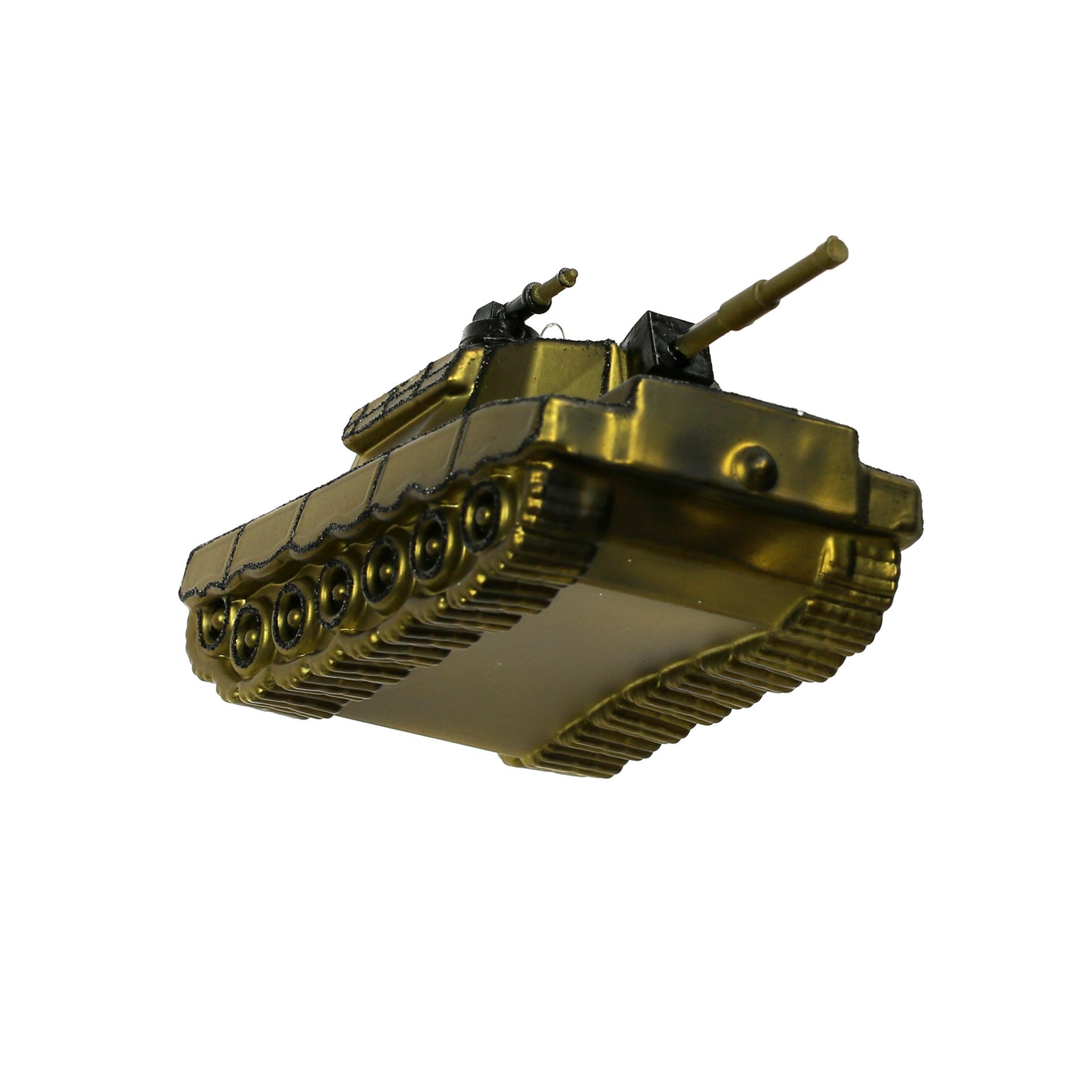 slide 3 of 3, 5.75" Green Glass Tank Ornament By Ashland, 5.68 in x 3 in x 2.36 in