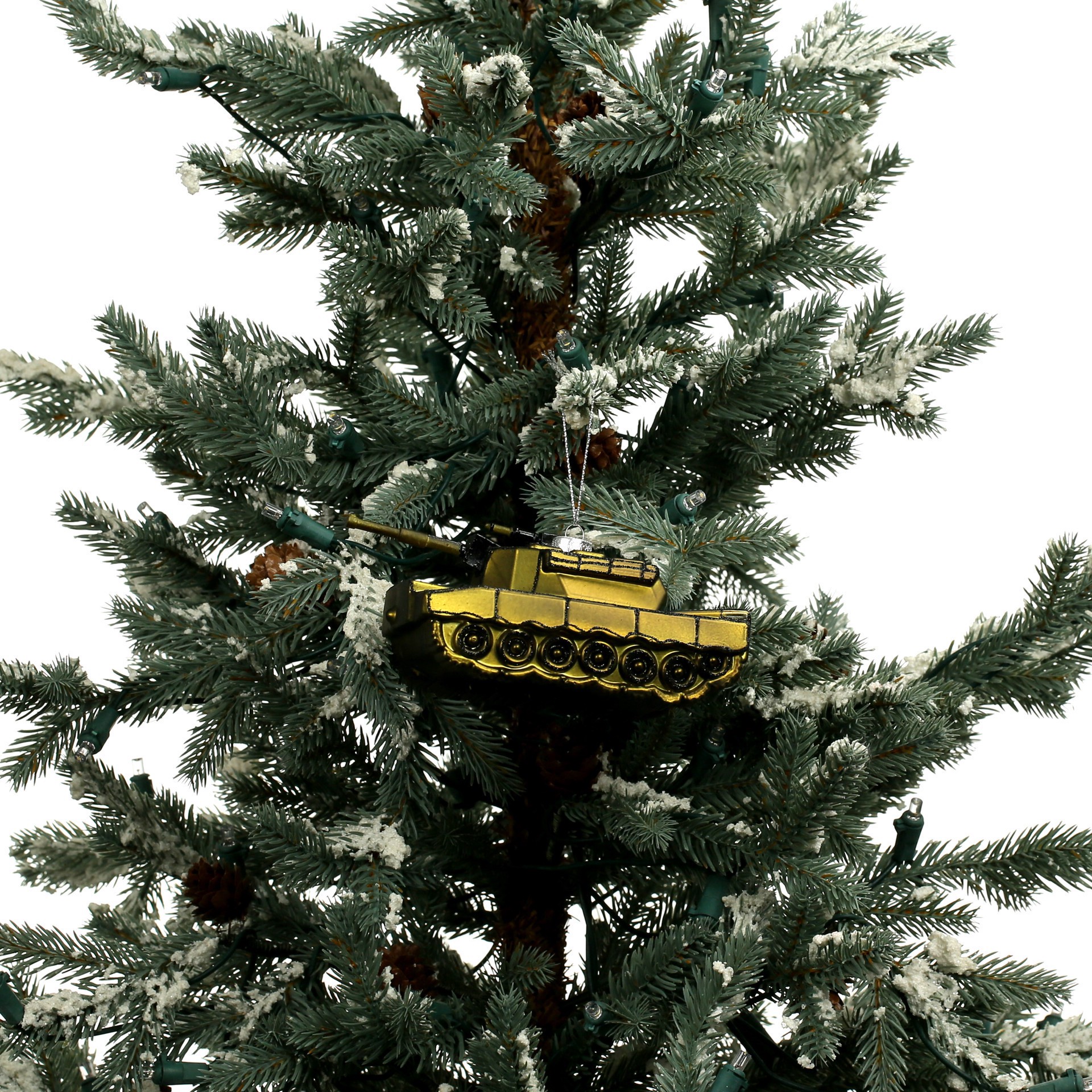 slide 2 of 3, 5.75" Green Glass Tank Ornament By Ashland, 5.68 in x 3 in x 2.36 in