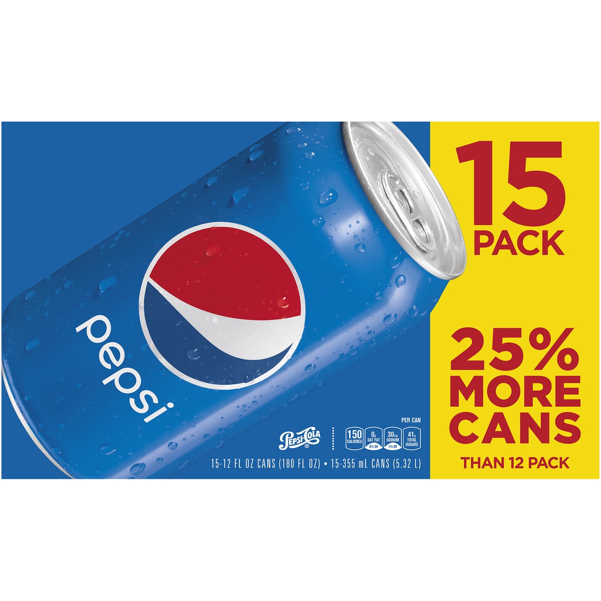 slide 3 of 6, Pepsi Soda - 180 fl oz, 180 fl oz