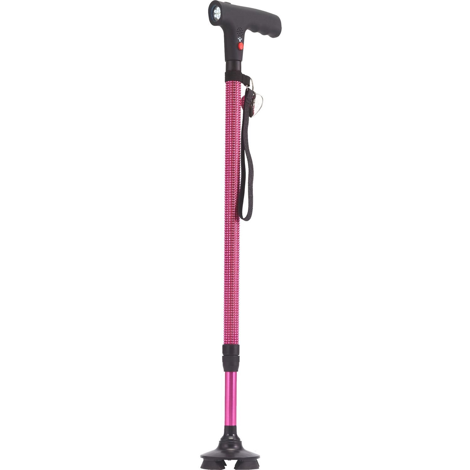 slide 4 of 5, Blingsting Essentials Safety Cane With Alarm & Flashlight, 1 ct