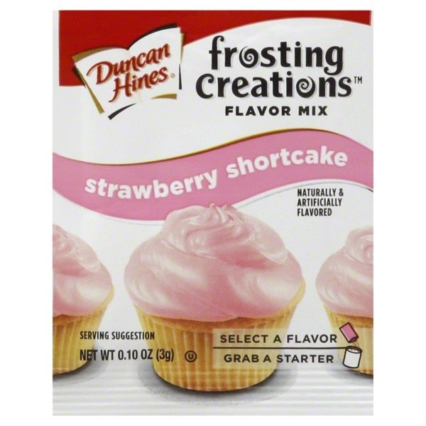 slide 1 of 2, Duncan Hines Flavor Mix, Strawberry Shortcake, 4 ct