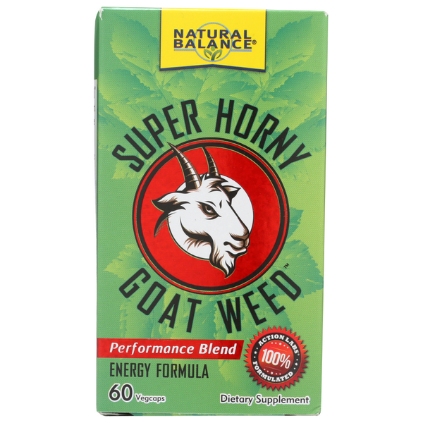 slide 1 of 1, Natural Balance Super Horny Goat Weed, 60 vcapsules