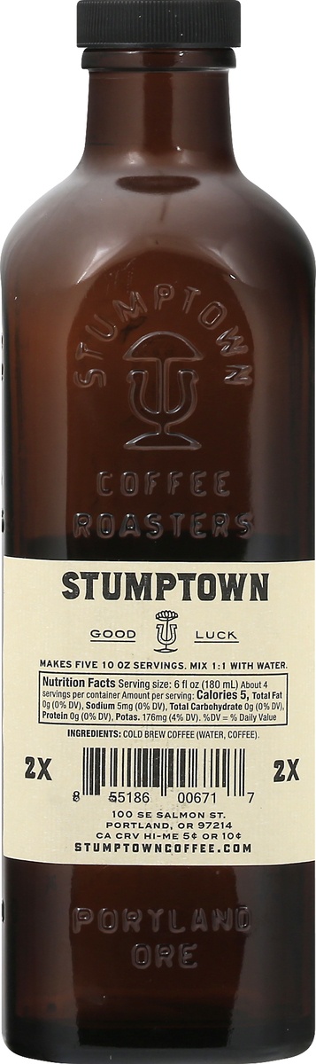 slide 4 of 9, Stumptown Coffee Cold Brew Concentrate 2x Coffee 25.4 oz, 25.4 oz