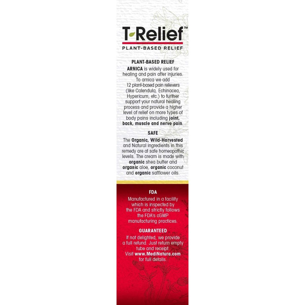 slide 5 of 5, Medinatura Xtra Strength T-Relief Pain Cream, 3 oz