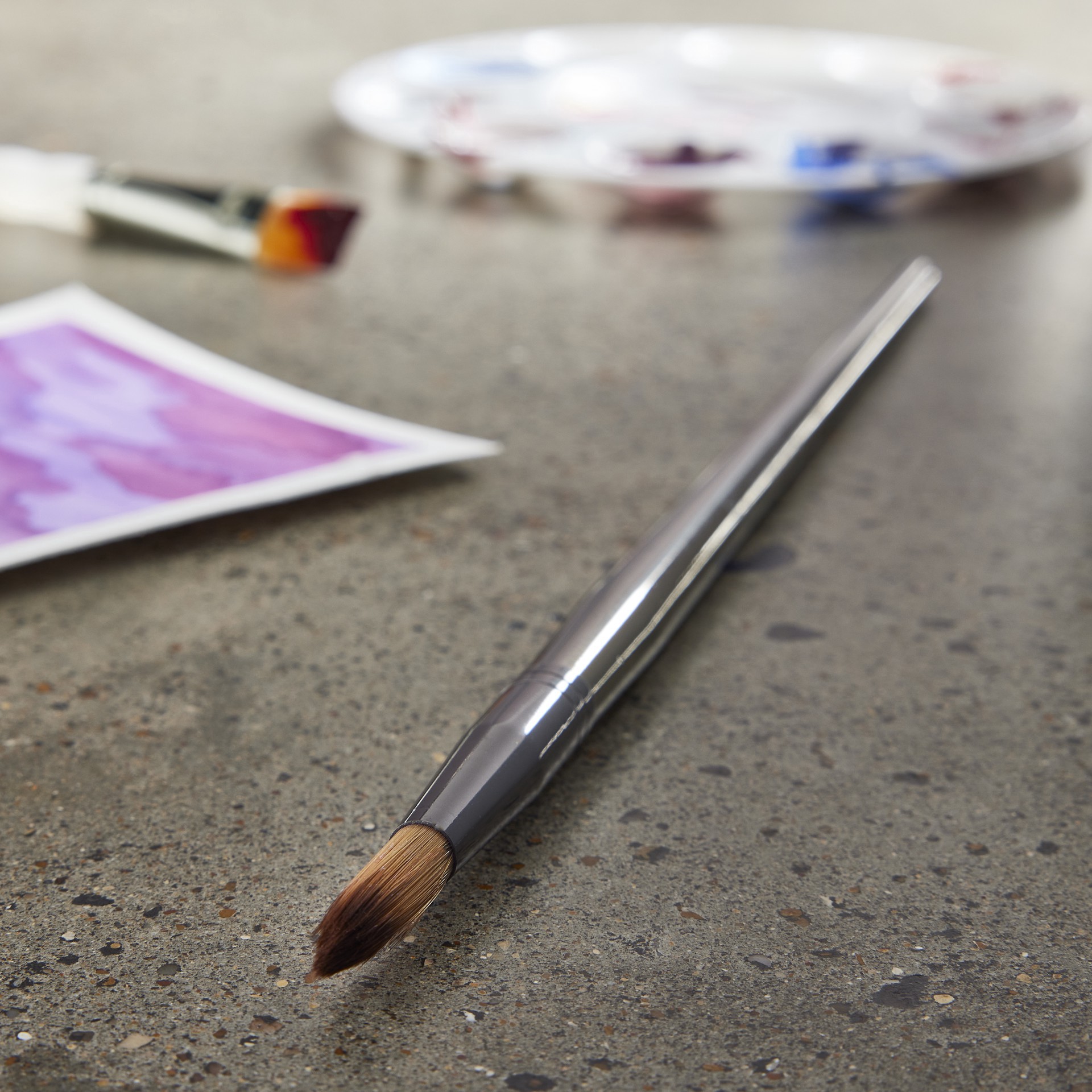 slide 2 of 2, Royal & Langnickel Zen Series 43 Long Handle Round Brush, 1 ct