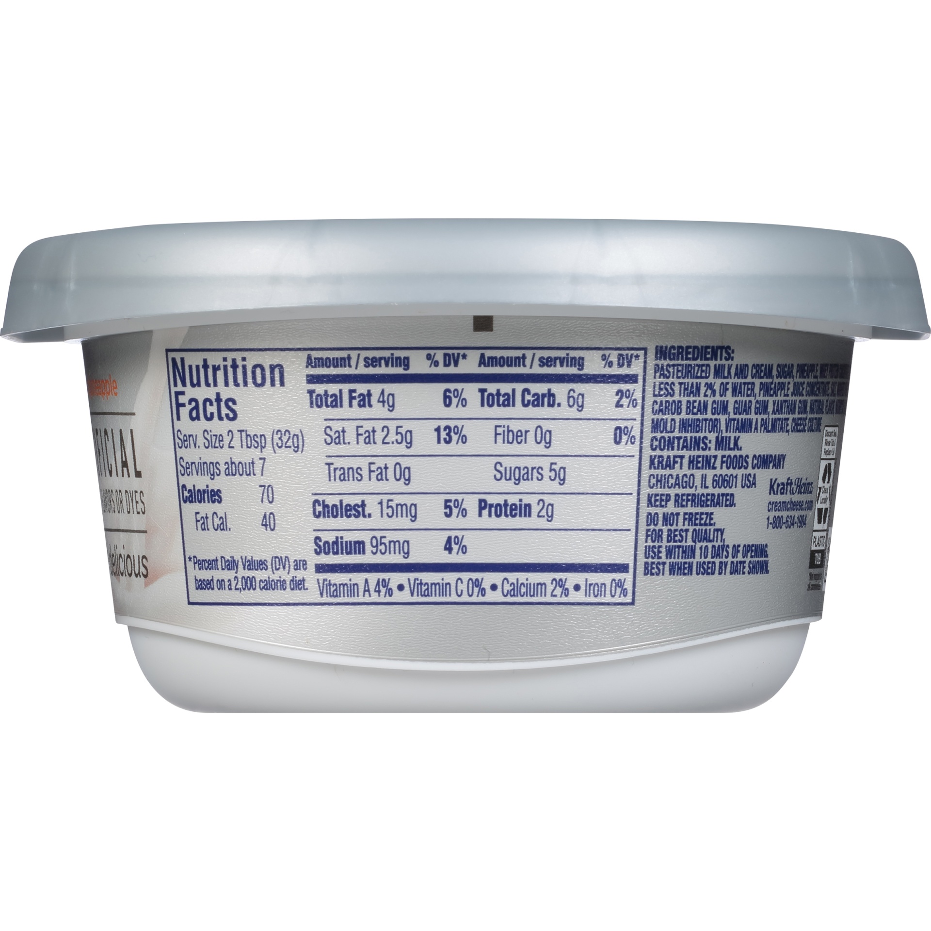 slide 2 of 8, Philadelphia Pineapple Cream Cheese Spread Tub, 7.5 oz