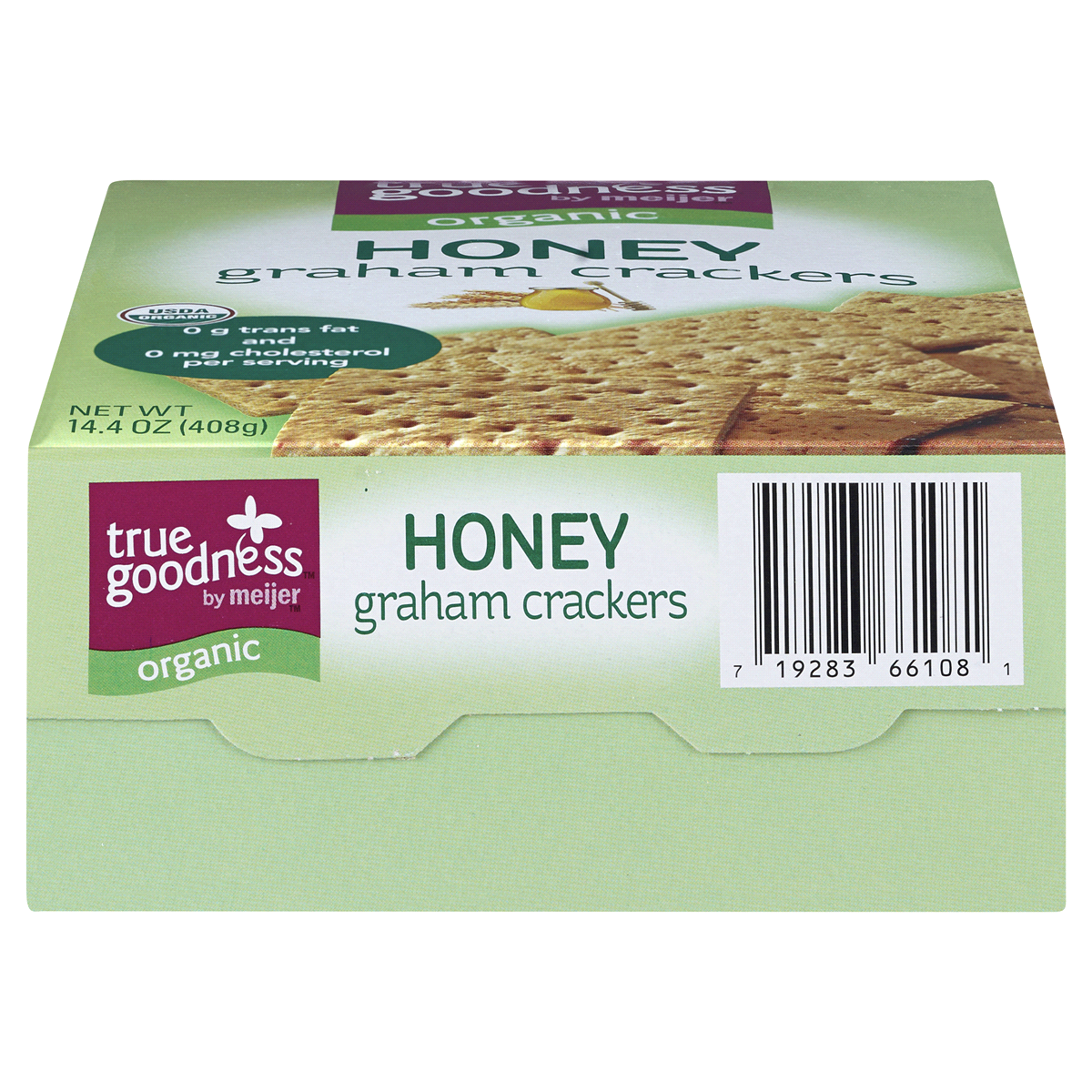 slide 2 of 6, True Goodness Organic Honey Graham Crackers, 14.4 oz