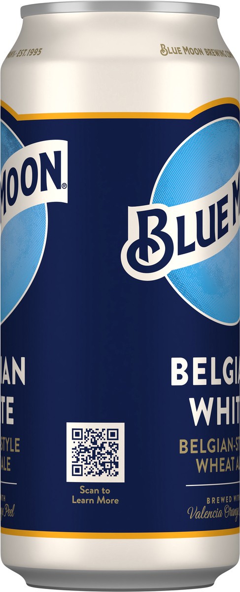 slide 7 of 7, Blue Moon Belgian-Style Wheat Ale Belgian White Beer 16 fl oz, 4 ct; 16 fl oz
