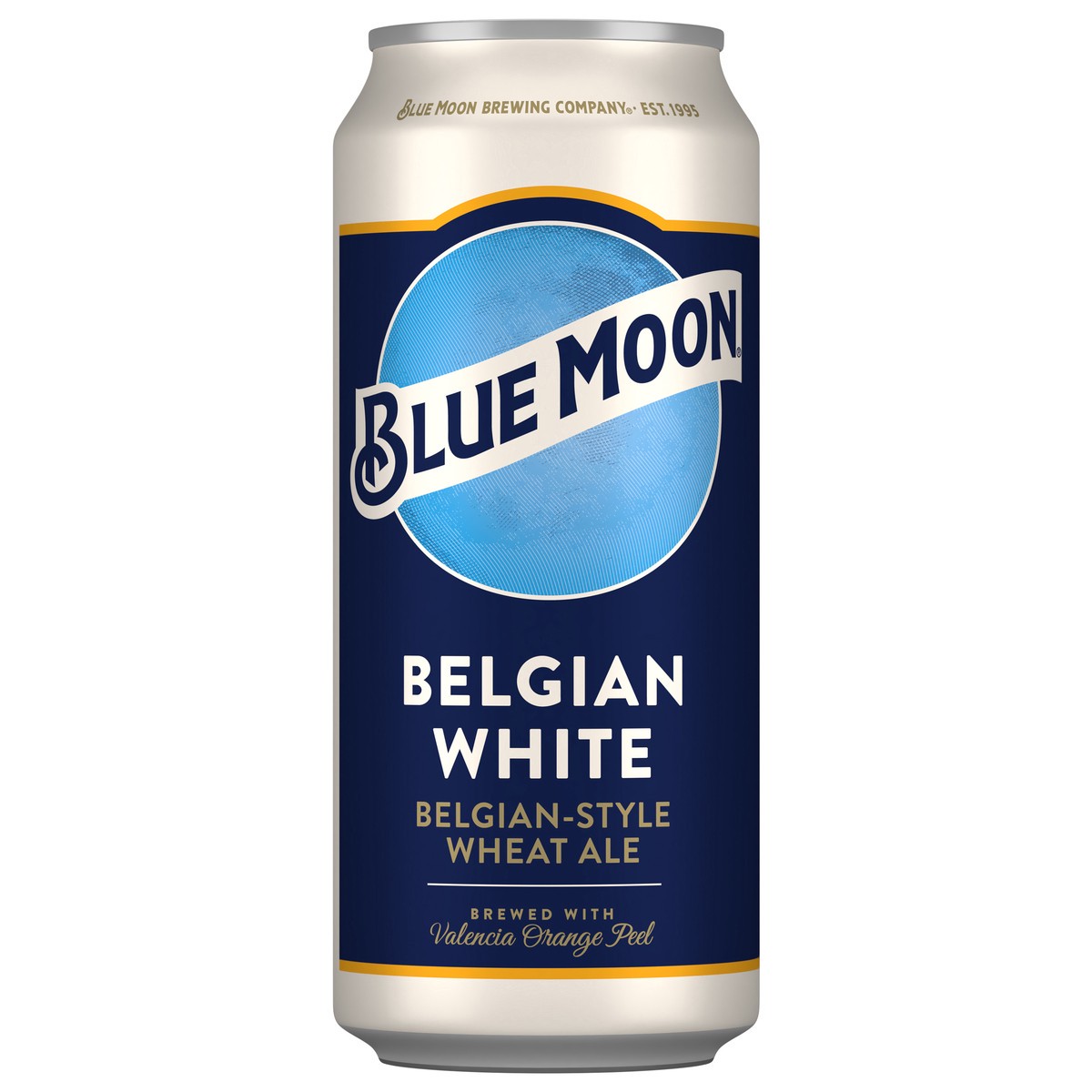 slide 1 of 7, Blue Moon Belgian-Style Wheat Ale Belgian White Beer 16 fl oz, 4 ct; 16 fl oz