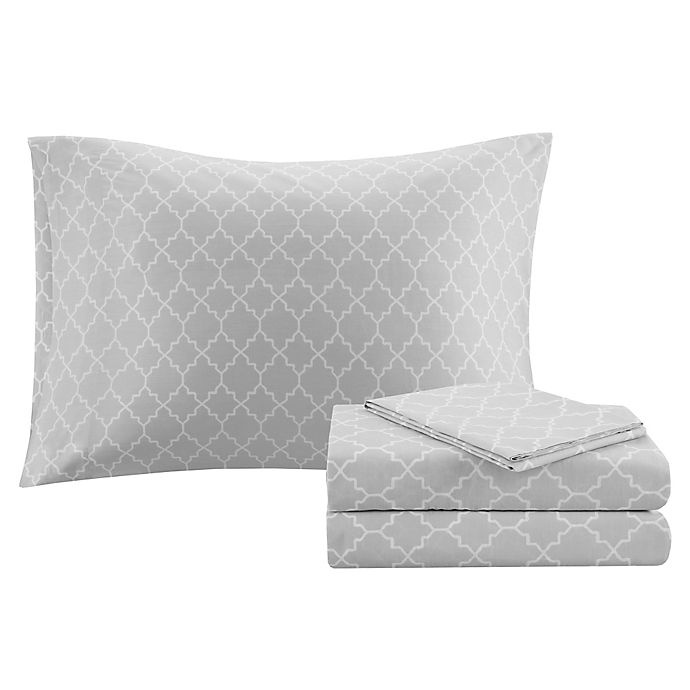 slide 4 of 10, Madison Park Essentials Merritt Reversible Queen Comforter Set - Grey, 9 ct