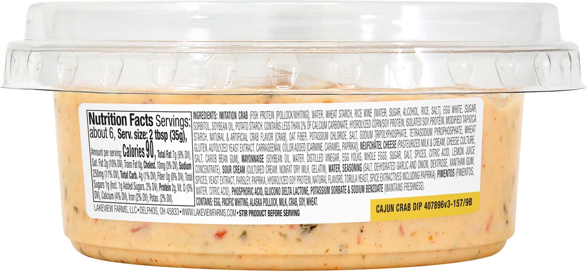 slide 2 of 9, Salads of the Sea Cajun Crab Dip 7oz, 7 oz