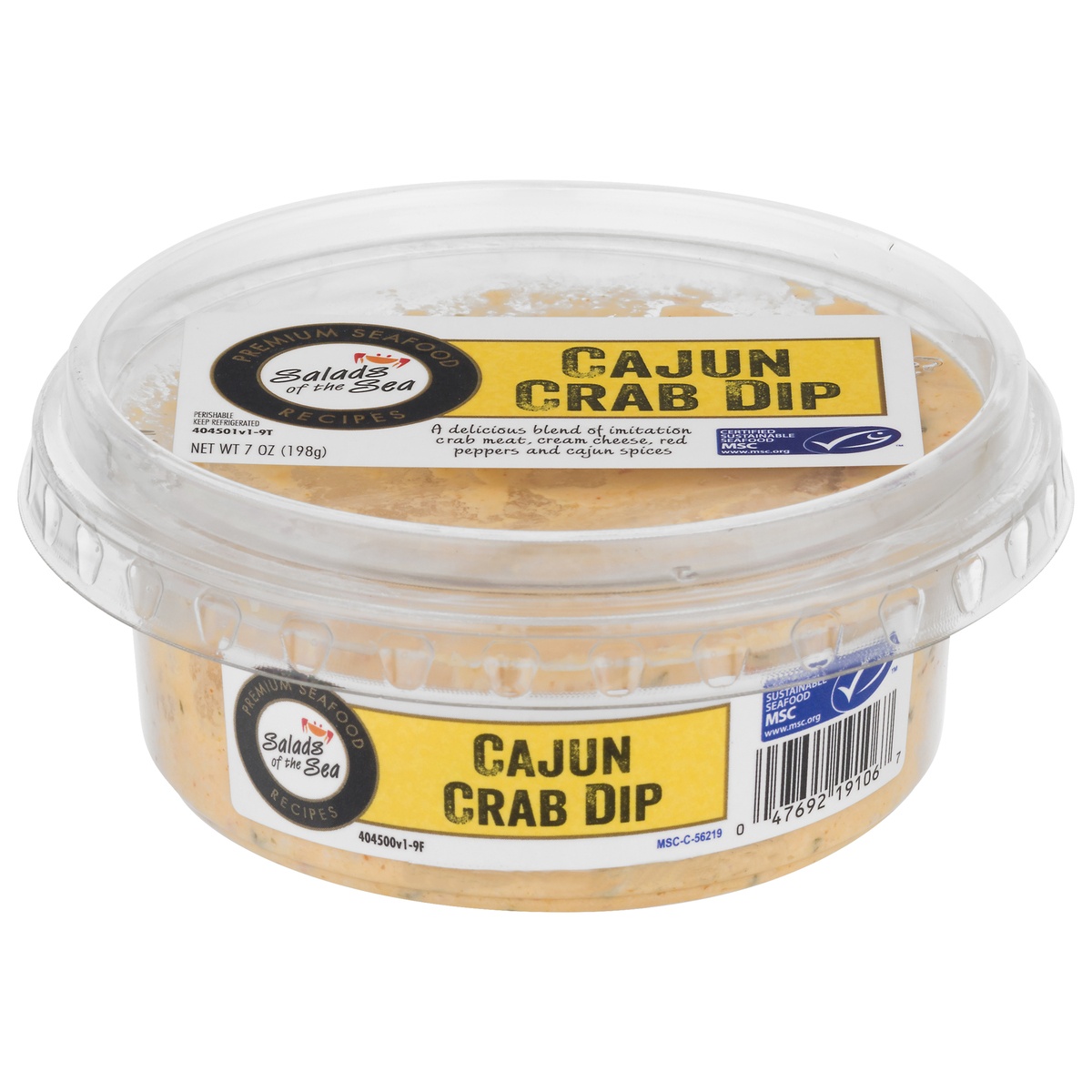 slide 1 of 1, Salads of the Sea Cajun Crab Dip 7oz, 7 oz