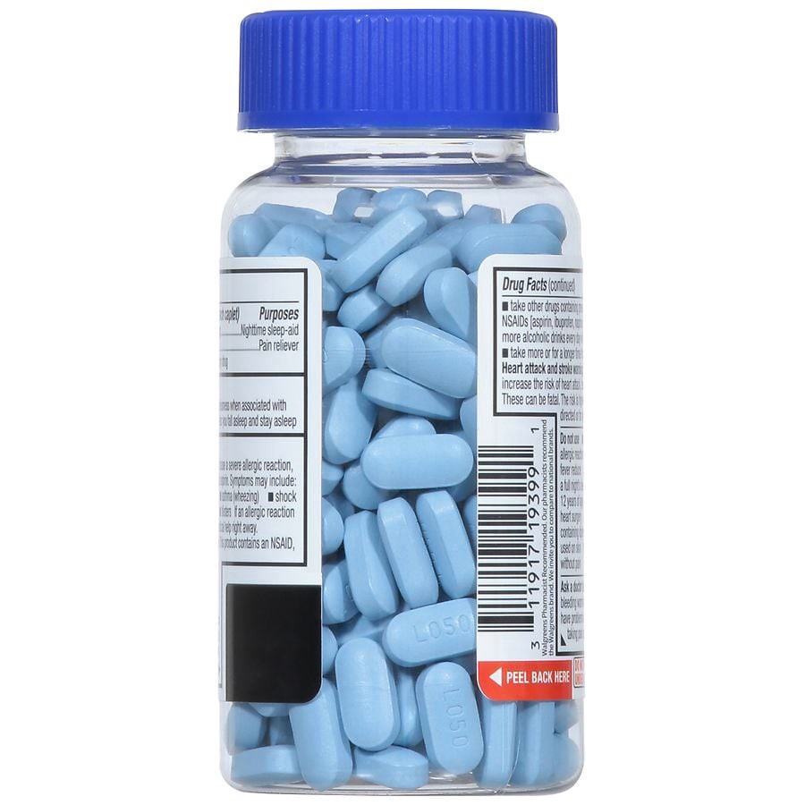 slide 2 of 4, Walgreens Ibuprofen PM Caplets, 200 ct