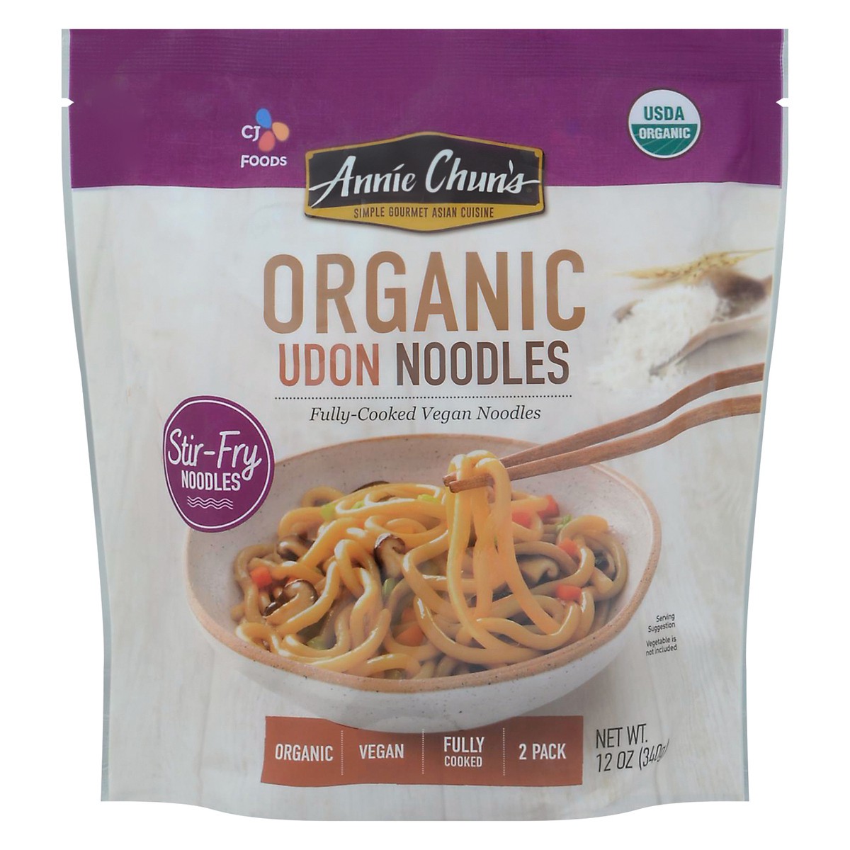 slide 1 of 13, Annie Chun's Organic 2 Pack Udon Noodles 12 oz, 12 oz