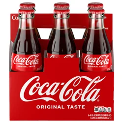 Coca-Cola Original Soda - 6 ct (Glass Bottles)