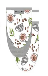 Town & Country Printed Mittens Coffee