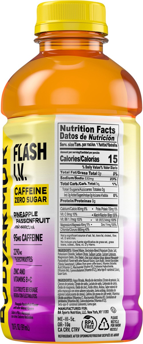 slide 9 of 13, "bdyarmor F Iv Zs Caf Pnapl Pssnfrt", 20 inoz in