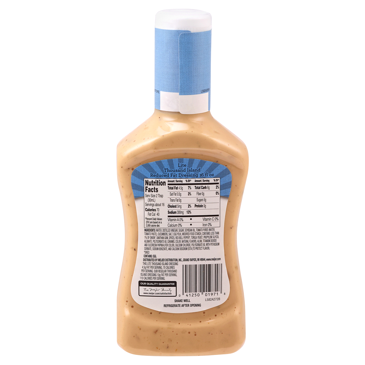 slide 2 of 2, Meijer Light 1000 Island Dressing, 16 oz