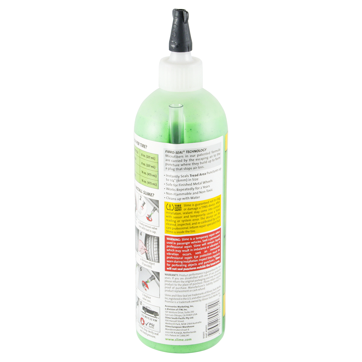 slide 4 of 4, Slime Heavy Duty Tire Sealant for Car/Trailer, 16 oz