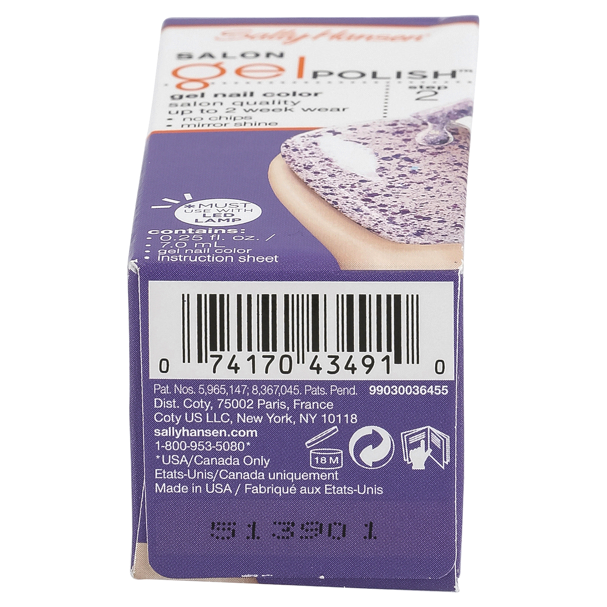 slide 6 of 6, Sally Hansen Salon Gel Polish - 250 Purple Prisms, 0.25 fl oz