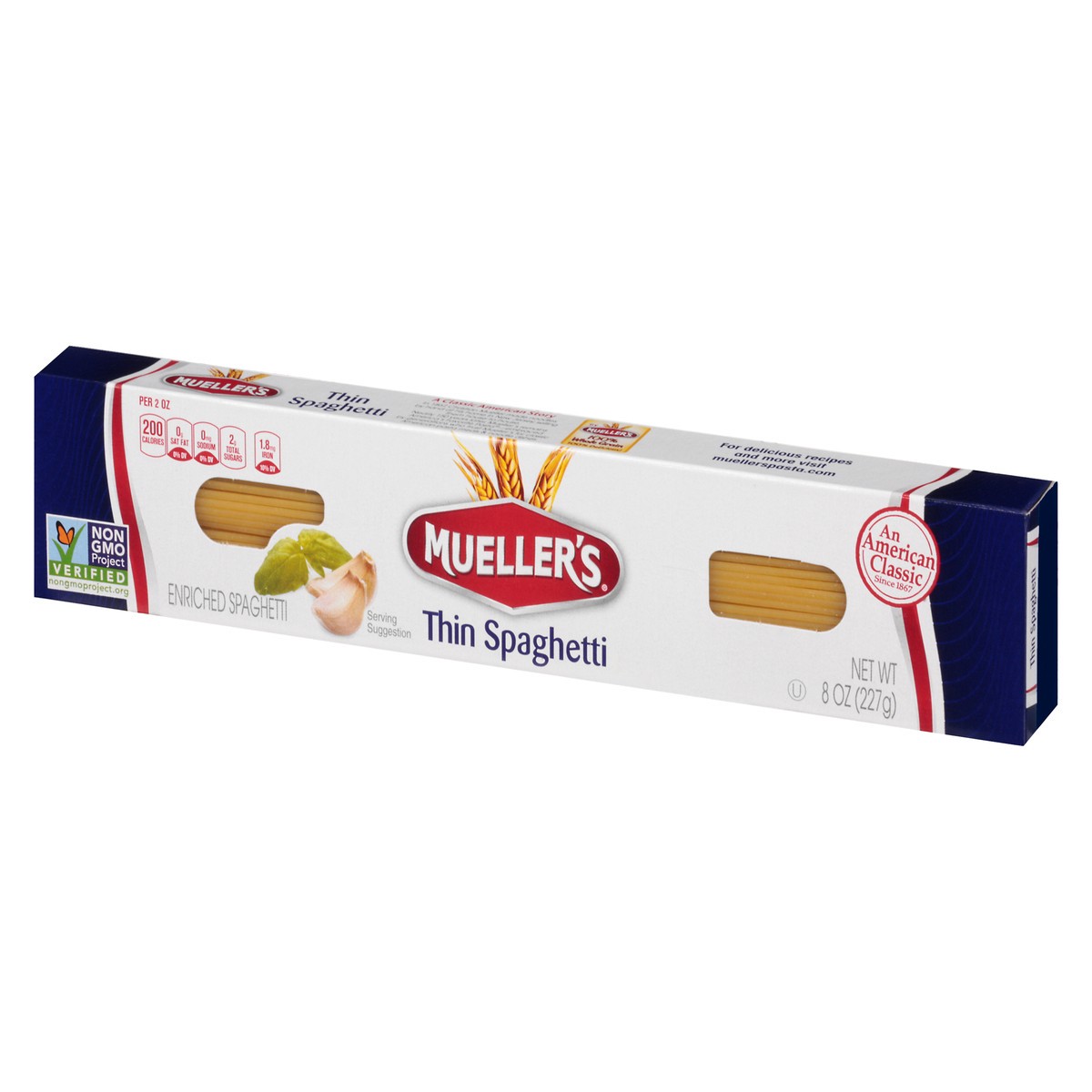 slide 9 of 13, Mueller's Thin Spaghetti 8 oz, 8 oz