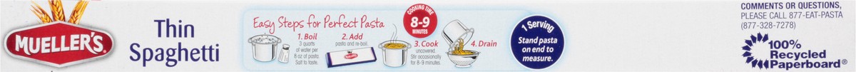 slide 2 of 13, Mueller's Thin Spaghetti 8 oz, 8 oz