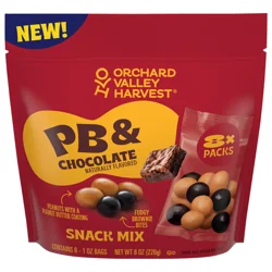 Orchard Valley Harvest PB & Chocolate Snack Mix - 8 ct