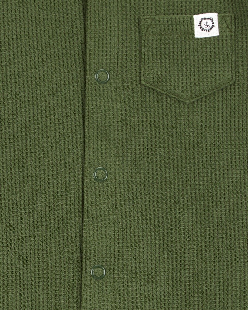 slide 2 of 2, Carter's Baby Waffle Knit Short-Sleeve Romper - Green Green NB, 1 ct