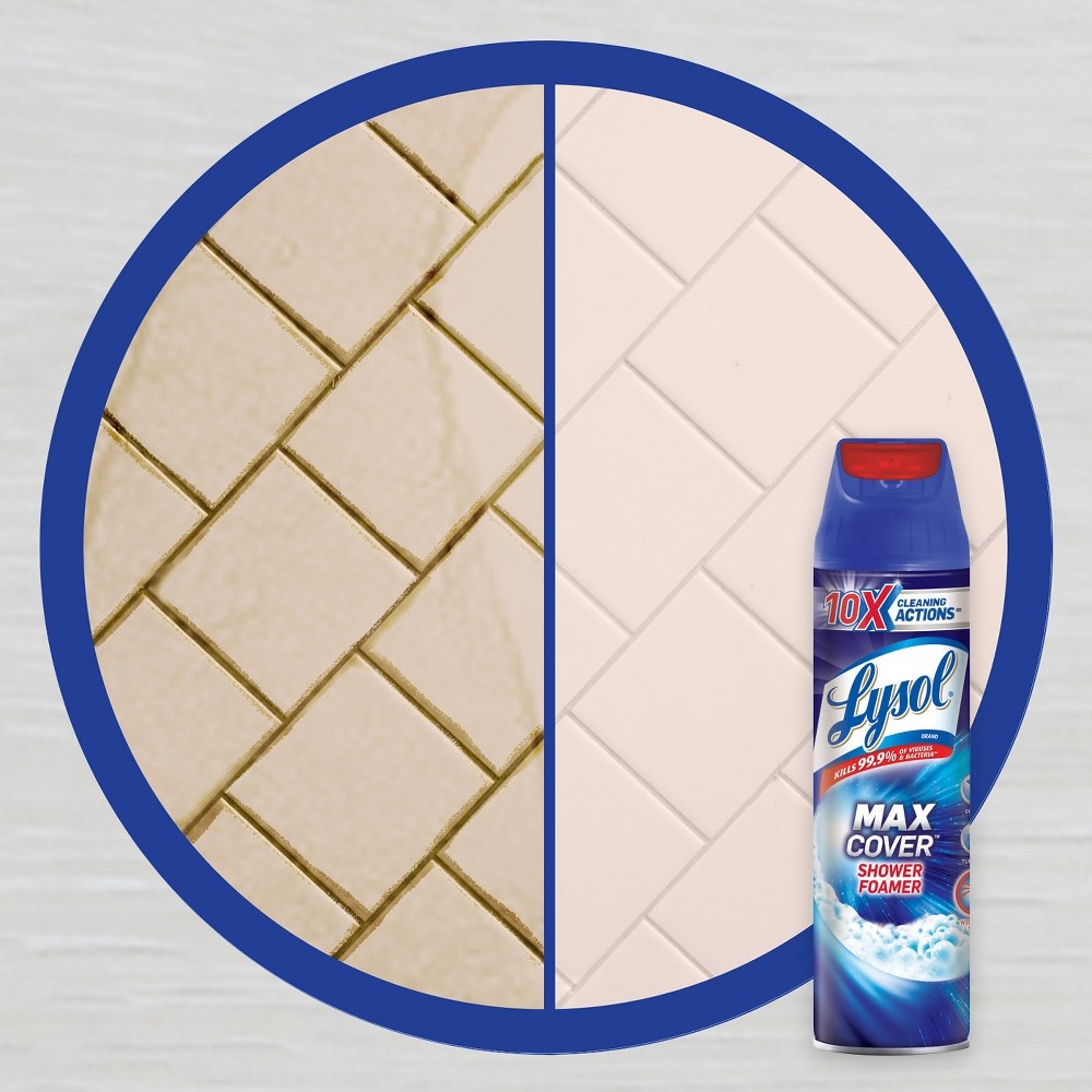 slide 4 of 6, Lysol Max Foamer Bathroom Cleaner, 19 oz