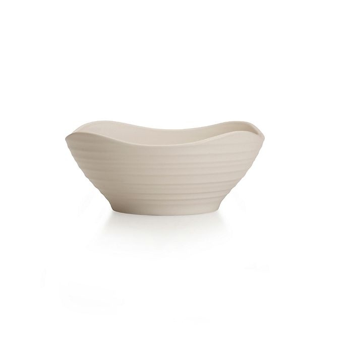 slide 1 of 1, Mikasa Swirl Square Soup Bowl - Cream, 1 ct