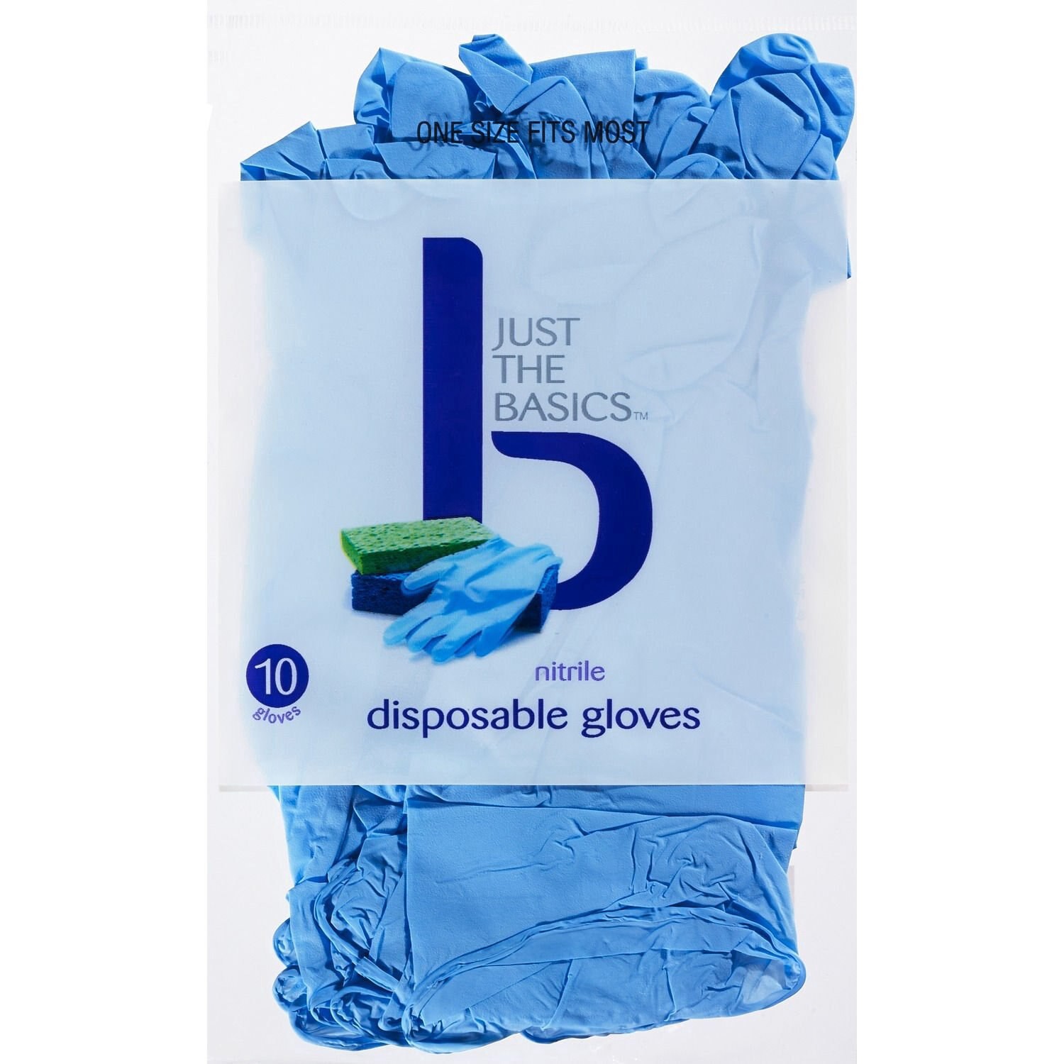 slide 1 of 2, Total Home Disposable Nitrile Gloves, Osfm, 10 Ct, 10 ct