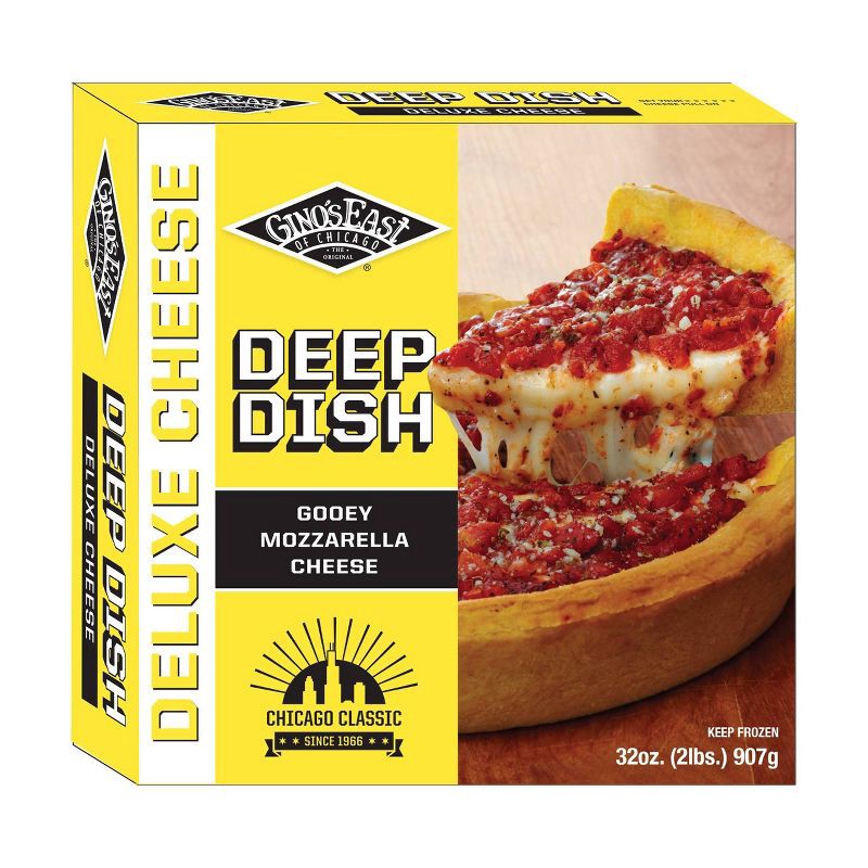 slide 1 of 5, Gino's East Deep Dish Cheese Frozen Pizza - 32oz, 32 oz