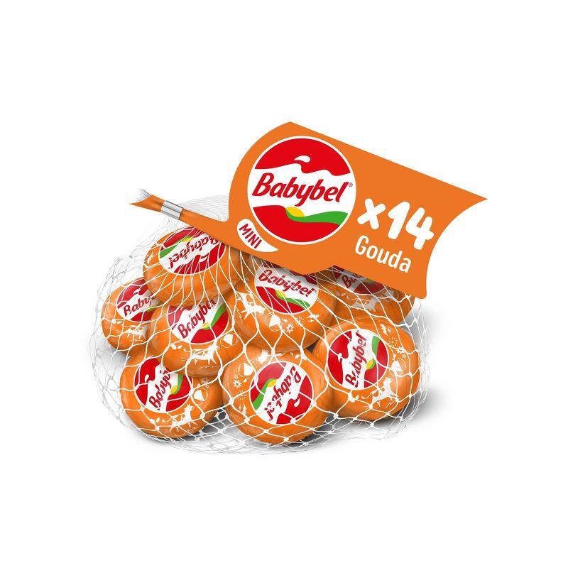 slide 1 of 7, Mini Babybel Gouda Semisoft Cheeses - 9.9oz/14ct, 9.9 oz, 14 ct