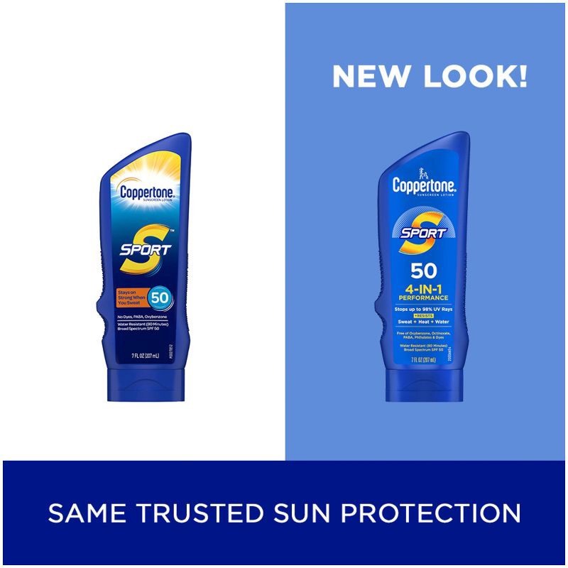 slide 2 of 12, Coppertone Sport Sunscreen Lotion - SPF 50 - 7 fl oz, 0 x 7 fl oz